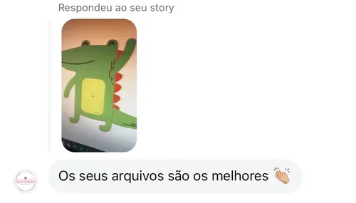 Depoimento real de cliente da Papel Flor recebido no Instagram